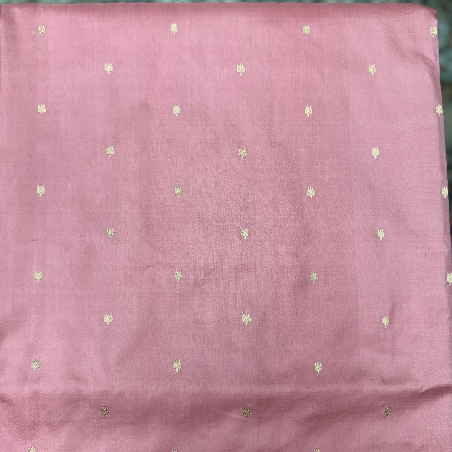 Pure Katan Phekwa Handwoven Butidar Design with Meenakari Border Baby Pink Banasari Saree