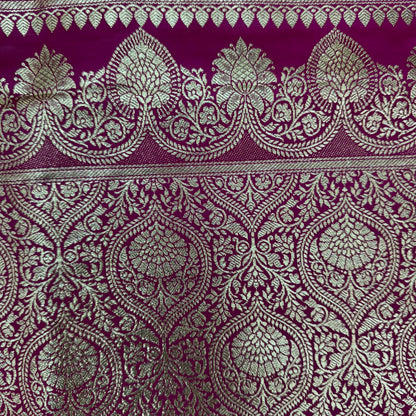 Katan Silk Phekwa Butidar Design Off White Banarasi Saree